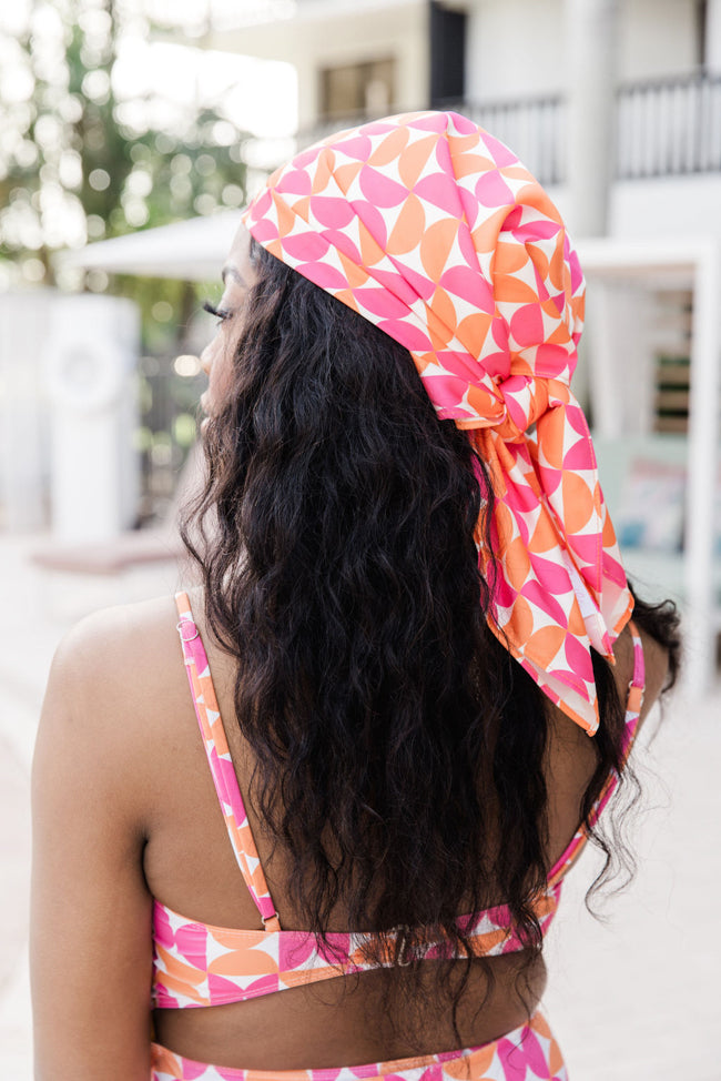 Geometric Glam Printed Headscarf