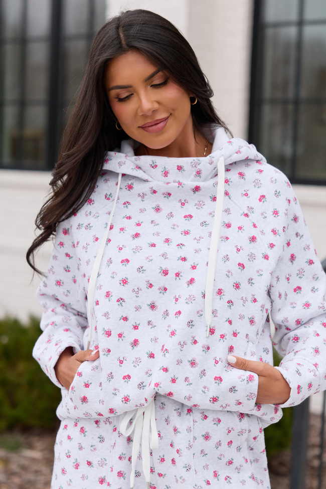 新品同様✨エンフォルド PIPING-FLOWER PULLOVER 白 38 Jolie Pink Floral Hoodie FINAL SALE