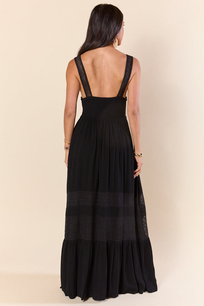 Summer Crush Black Maxi Dress