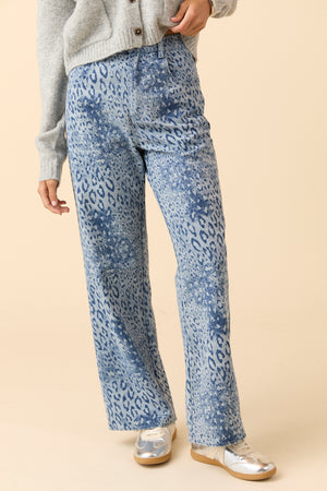 Scarlett Leopard Print Jeans SALE