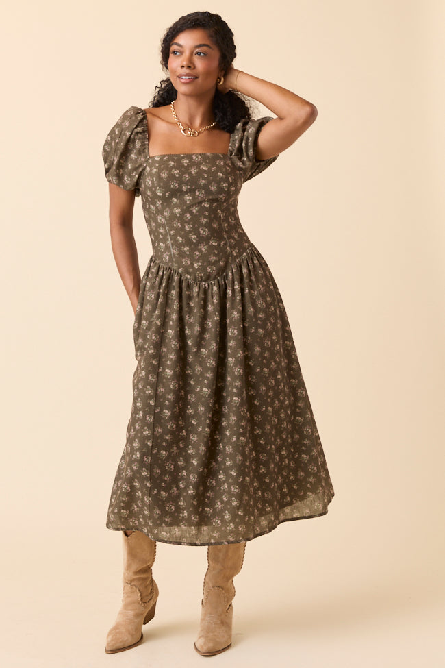 Aimee Brown Floral Drop Waist Maxi Dress FINAL SALE Aimee Brown Floral Drop Waist Maxi Dress FINAL SALE