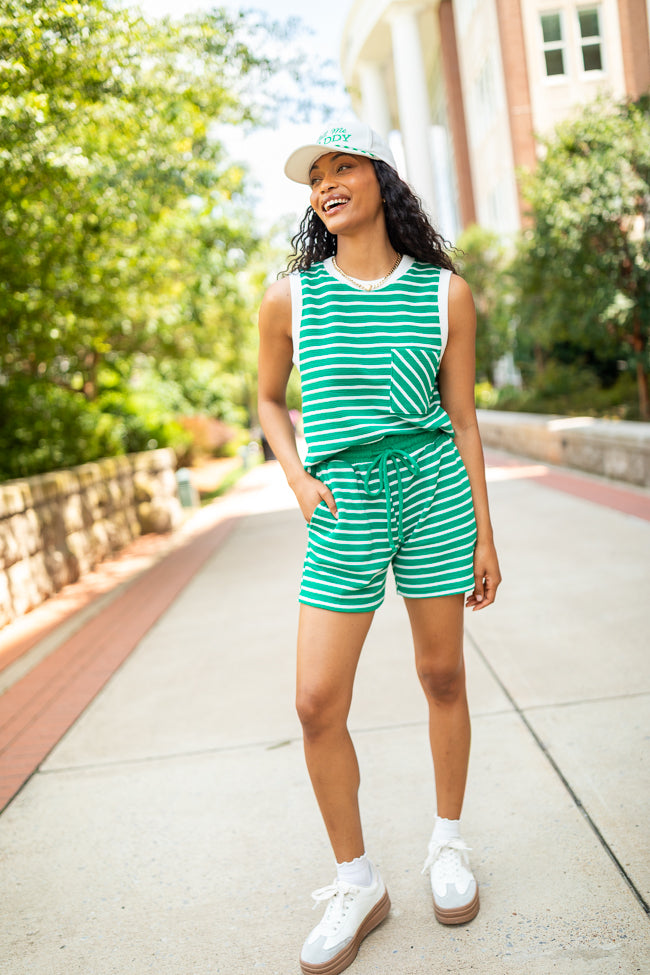 Eloise Green Striped Shorts SALE