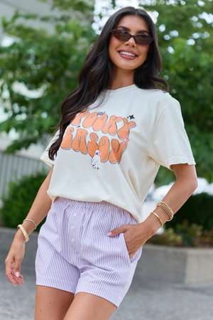 Spooky Season Ivory Graphic Tee