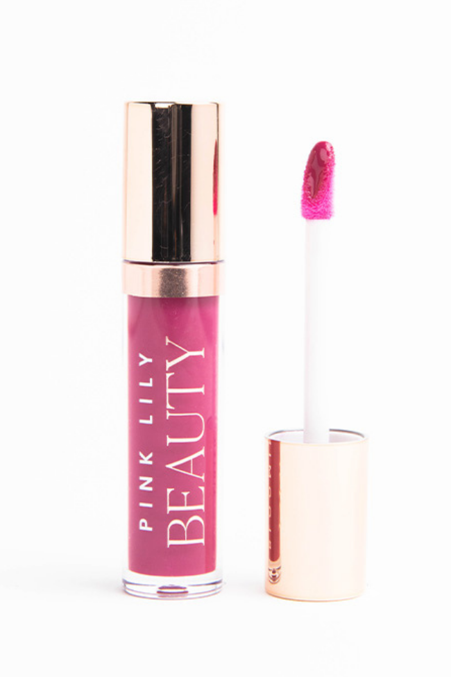 Pink Lily Beauty Blooming Gloss Tinted Lip Oil - Polished Plum
