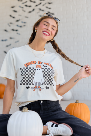 Creep It Real Ivory Graphic Tee