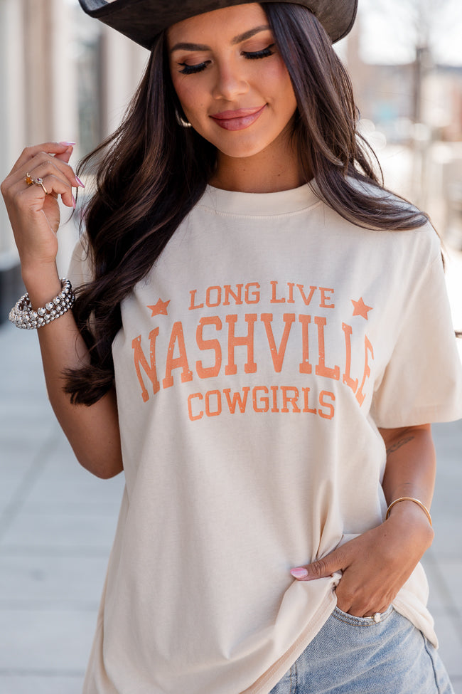 Long Live Cowgirls Nashville Ivory Oversized Graphic Tee