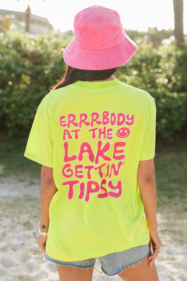 Errrbody At The Lake Neon Oversized Graphic Tee
