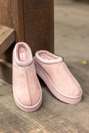 Hayden Blush Platform Slippers SALE
