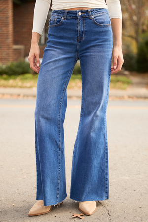 My Favorite Dark Wash Flare Jeans