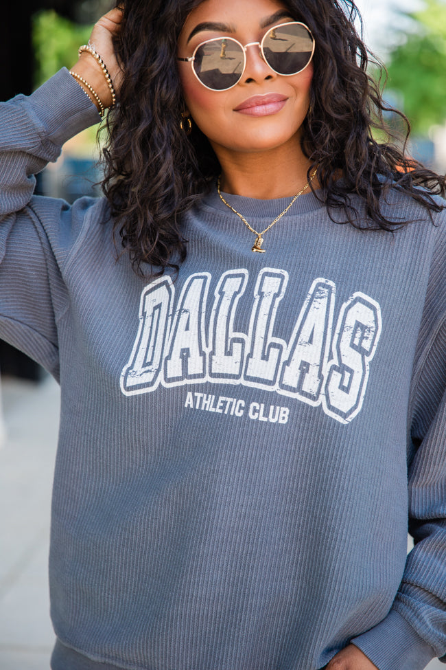 Dallas Athletic Club Charcoal Corded Graphic Sweatshirt
