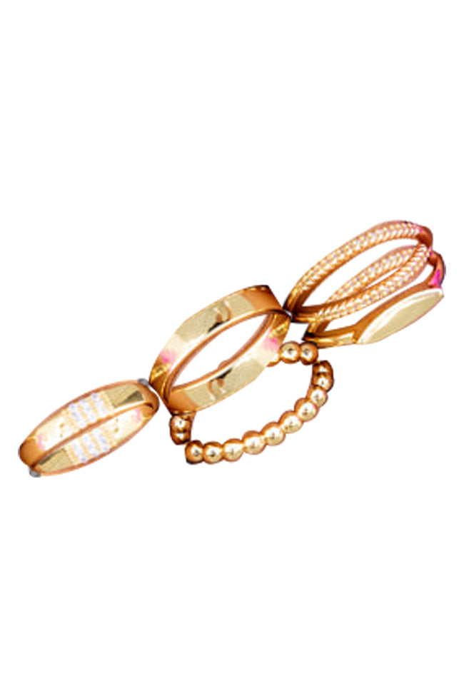 Living In Luxury Gold Ring Set FINAL SALE