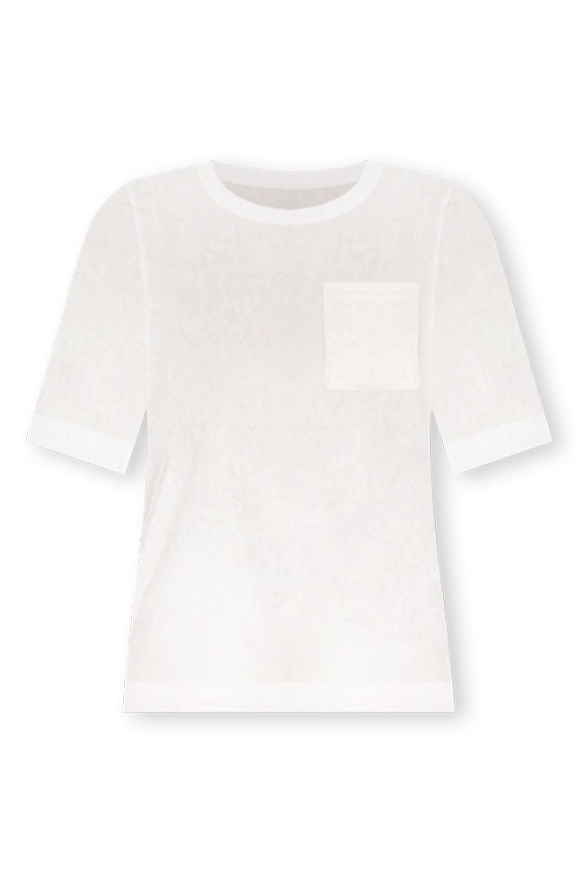 Need To Relax Beige Terry Pocket Tee SALE FINAL SALE
