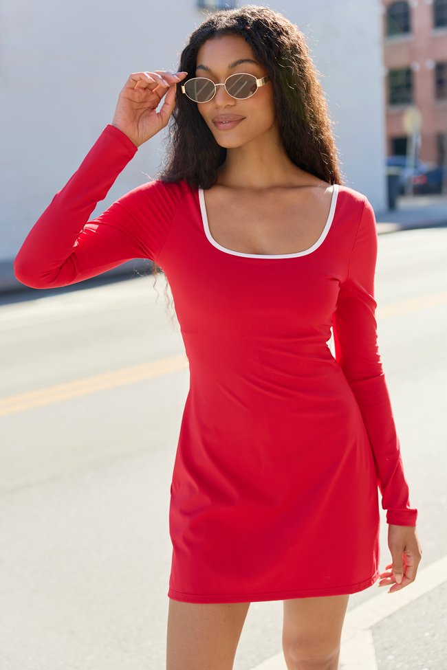 pink lily long sleeve dress Wildflower Dream Floral Long Sleeve Dress