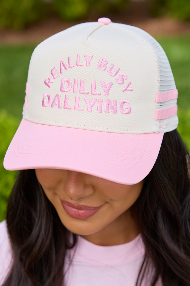 Really Busy Dilly Dallying Trucker Hat DOORBUSTER display picture 2