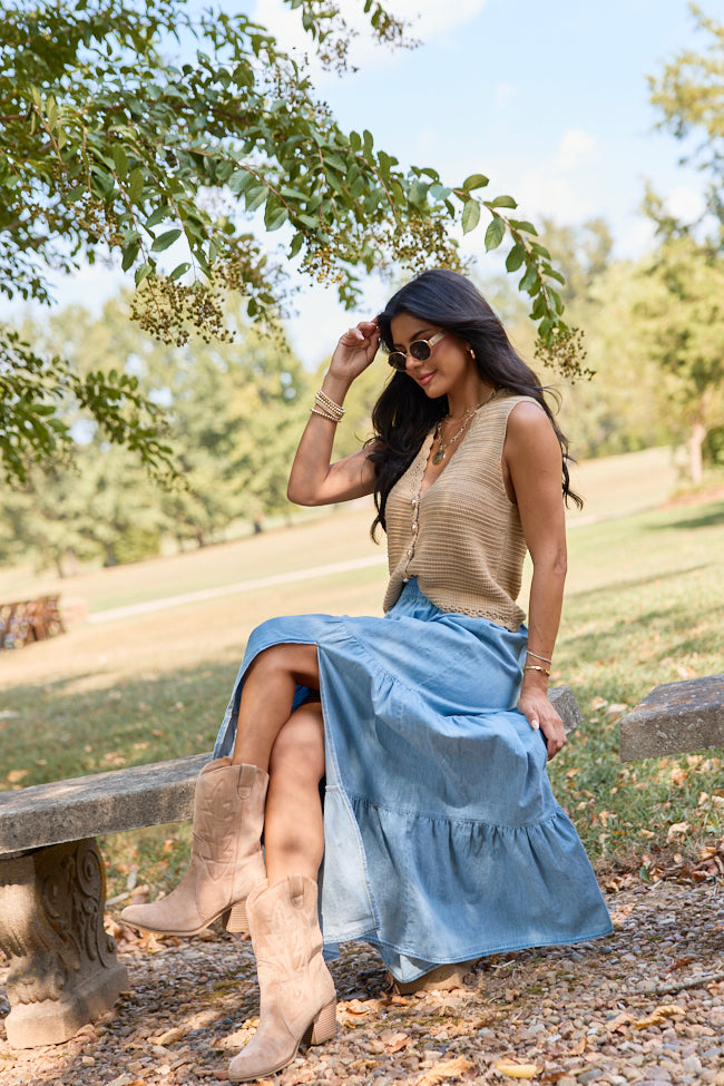 Patricia Chambray Maxi Skirt