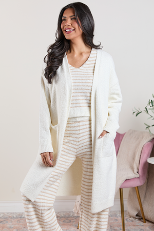 Devin Winter White Lounge Cardigan SALE