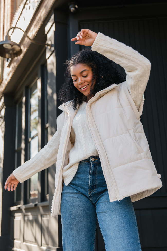 Puffer Vest Best Long Puffer Coats Best Bet Cream Oversized Puffer