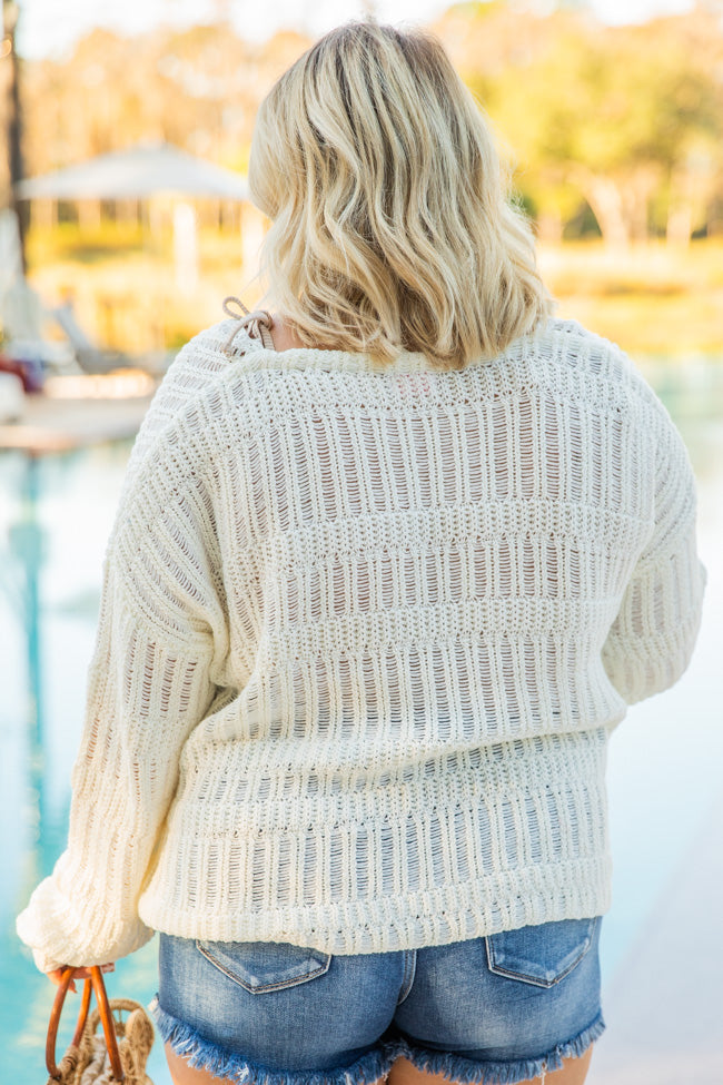 Find A Getaway Cream Sweater