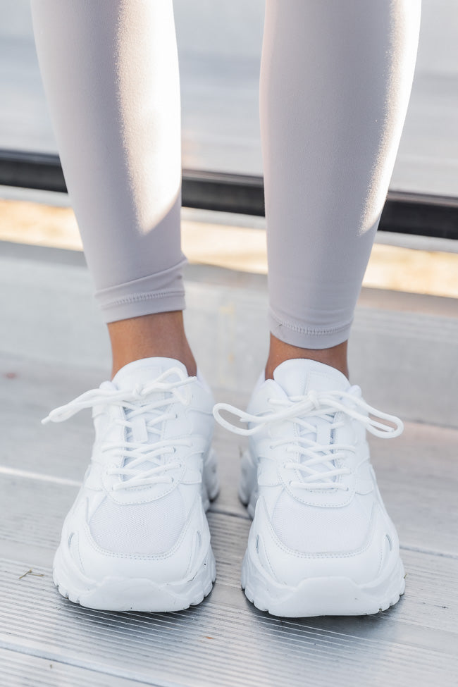 Tessa White Chunky Sneakers SALE