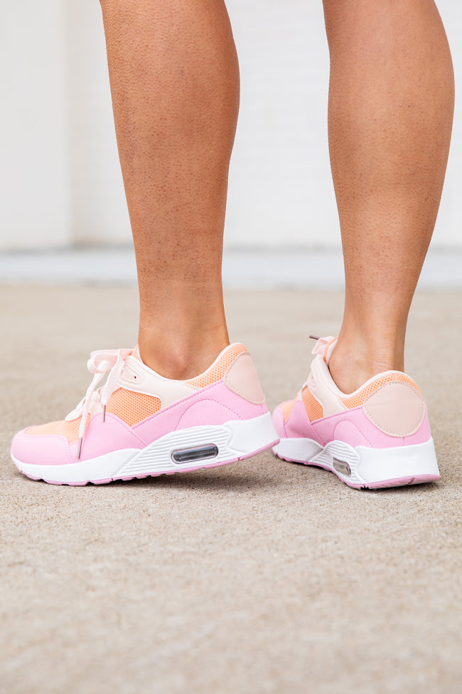 Rylee Pink and Orange Air Sneakers FINAL SALE