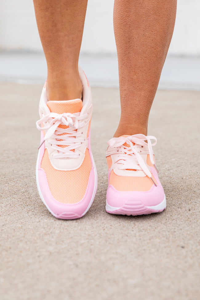 Rylee Pink and Orange Air Sneakers FINAL SALE