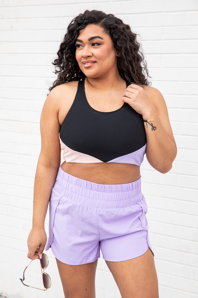 One Step At A Time Color Block Sports Bra FINAL SALE