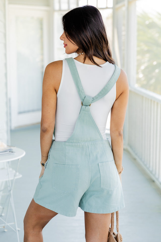Don't Get Attached Sage Shorts Overalls SALE FINAL SALE