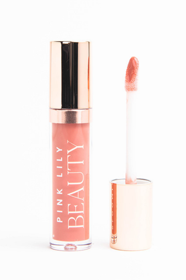 light pink lip oil