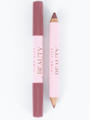 Pink Lily Beauty Double Bloom Dual Lipstick and Lip Liner - Mauve Moment