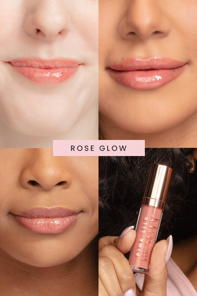 light pink lip oil