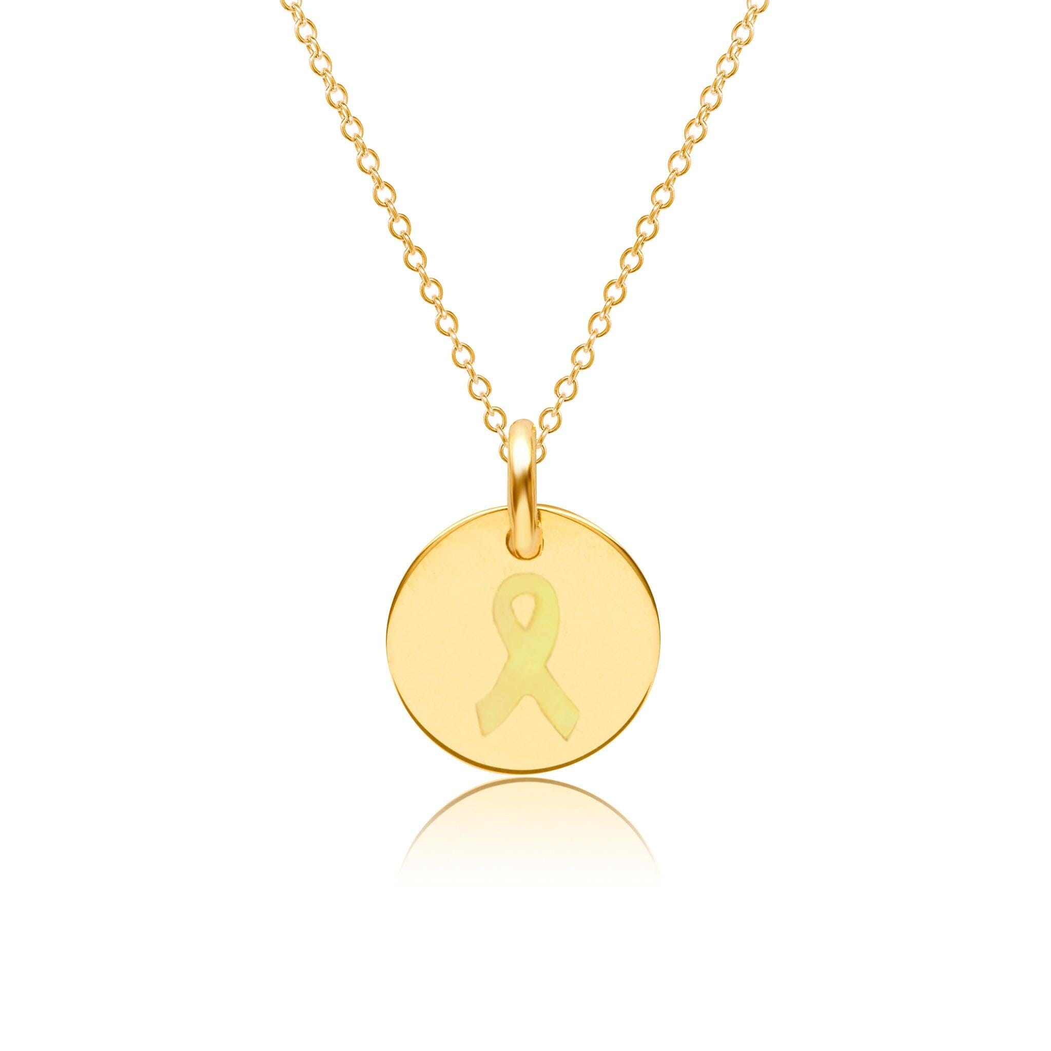 Mini Childhood Cancer Charm Necklace