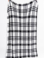 Make Me Believe Black And White Plaid Blanket DOORBUSTER