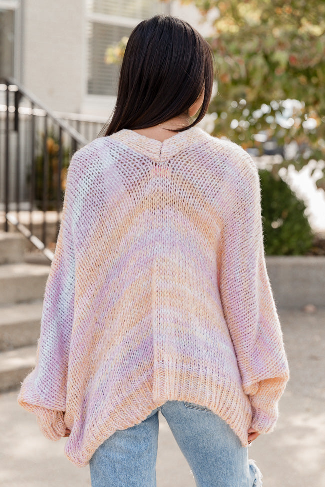 All I Could Ask For Multicolored Oversized Cardigan