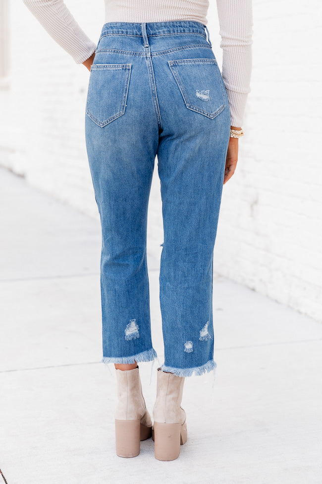 Shayne High Rise Distressed Mom Jeans FINAL SALE