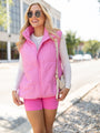 My Eyes On You Pink Oversized Puffer Vest FINAL SALE