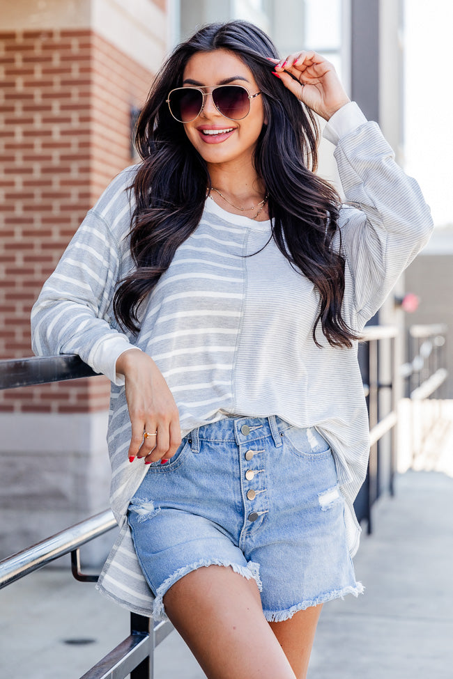 Pink long sales sleeve shirt outfit