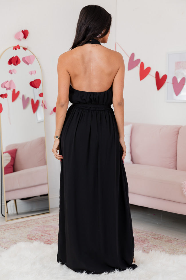 SALE Maxi Dress Lily Pink – Black FINAL It Tell About Me