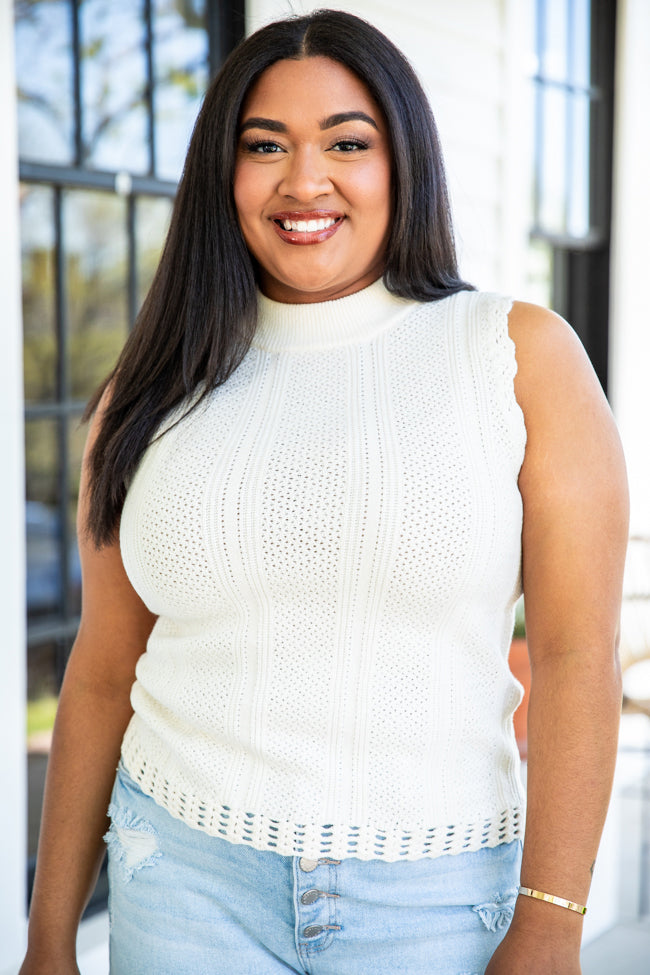 Plus size store ivory sweater