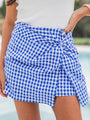 Light Up The Sky Blue Gingham Skort FINAL SALE