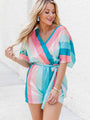 Coastal Getaway Multi Color Stripe Romper FINAL SALE