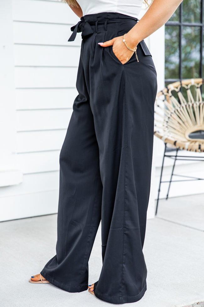Business Casual Lady Wide Legs Dress Pants High Elastic Waisted Suit  Trousers | eBay