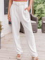 Little Unpredictable Belted Linen Pants FINAL SALE