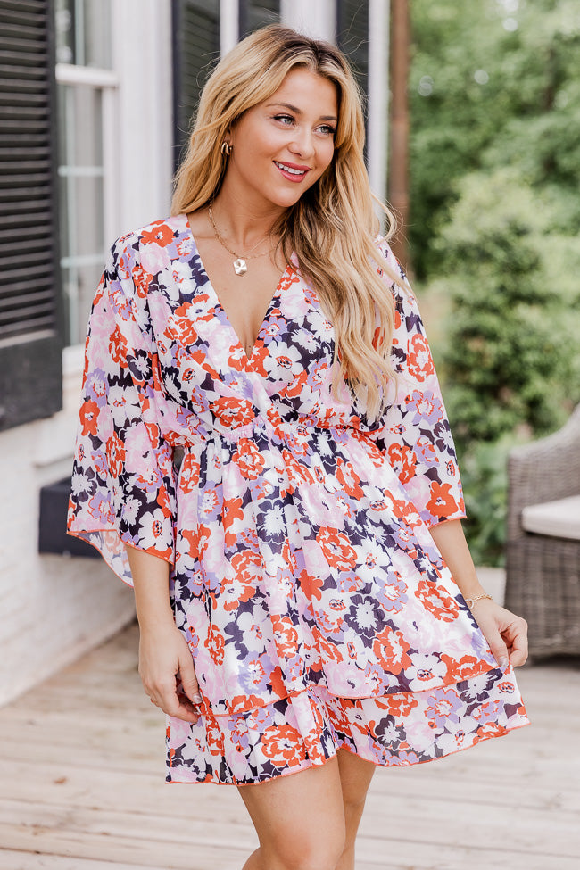 See You Soon Navy Floral Printed Mini Dress FINAL SALE – Pink Lily