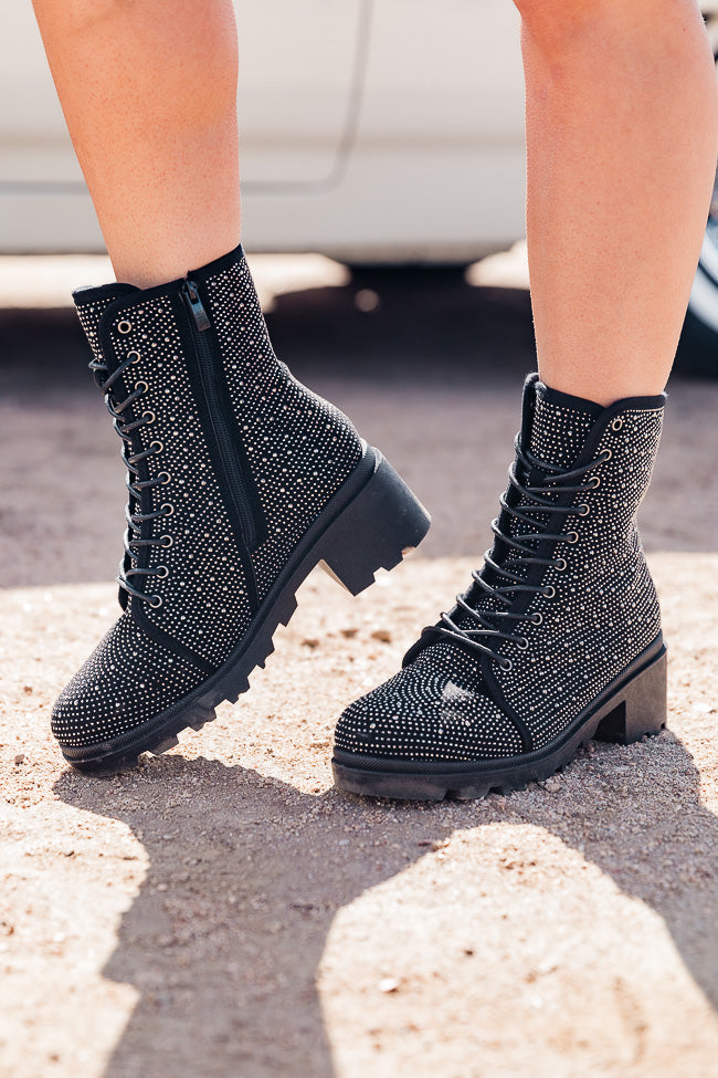 Studded on sale combat boots