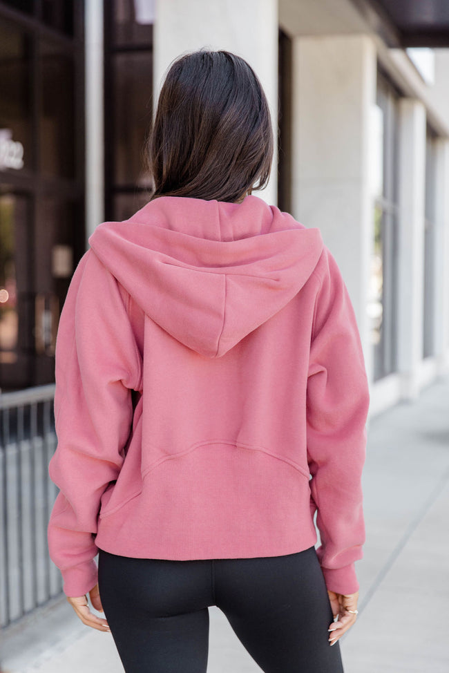 Pink Lily Making It Look Easy Grey Ribbed Shoulder Quarter Zip Pullover Extra Large