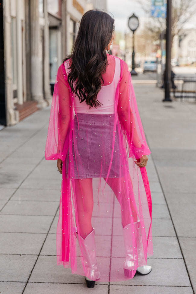 Bad Blood Pink Embellished Kimono FINAL SALE