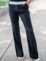 Mean Business Black Flare Trousers