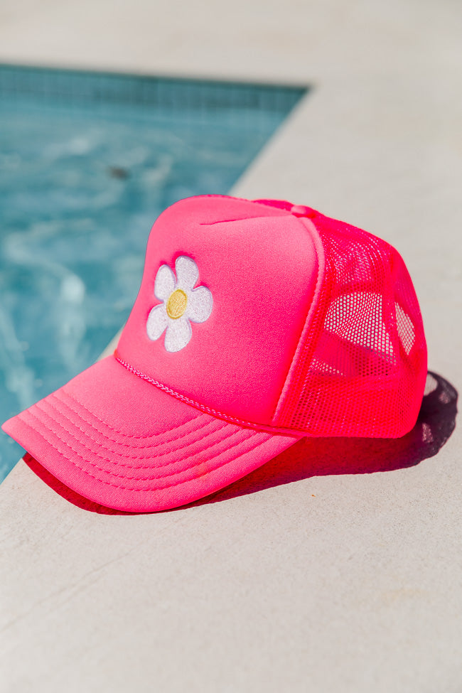Daisy Hot Pink Trucker Hat