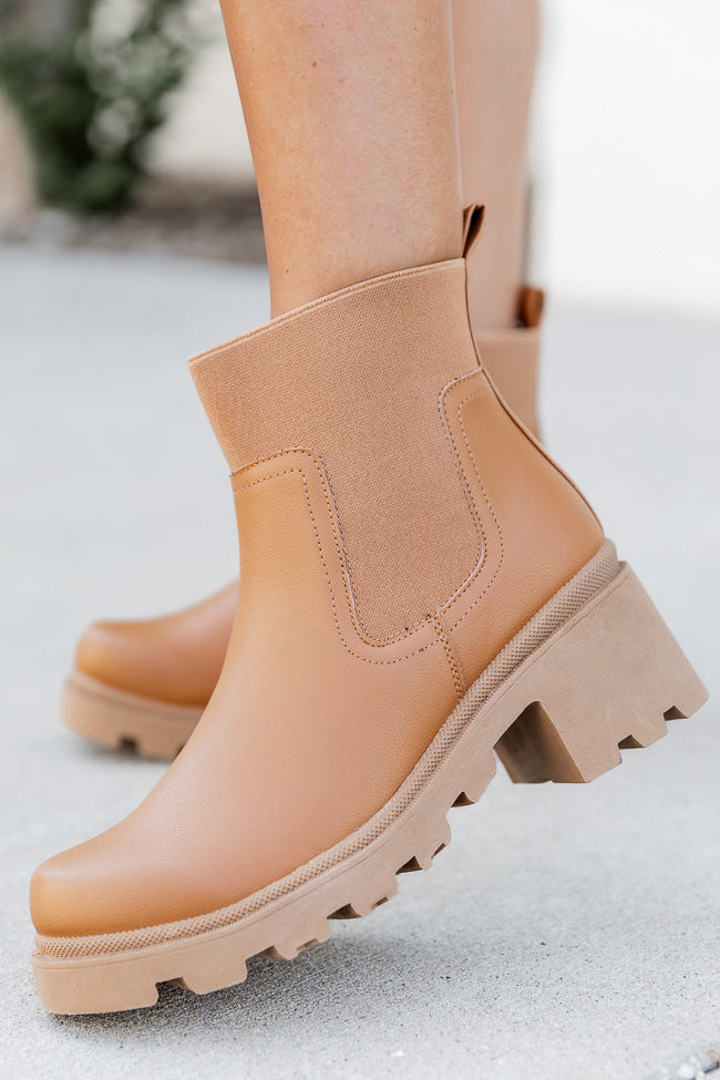 Ashley Camel Chunky Bootie DOORBUSTER