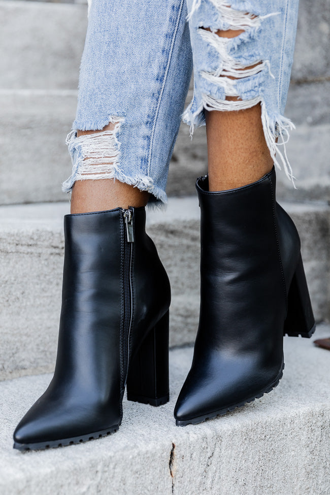 Shelbie Black Pointed Bootie FINAL SALE